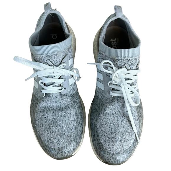 Adidas Pure Boost XG Gray Knit Running Shoes Size 8.5 - Picture 3 of 9